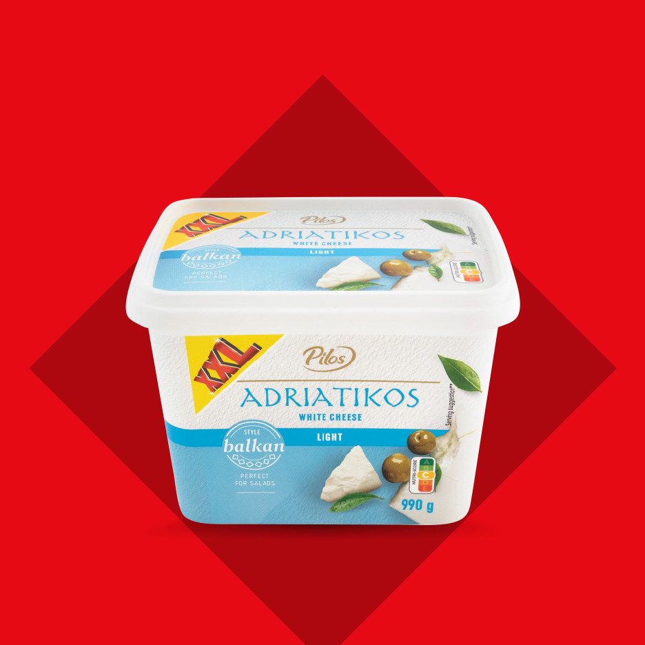 Beli sir u balkanskom stilu, lagani, 990g.